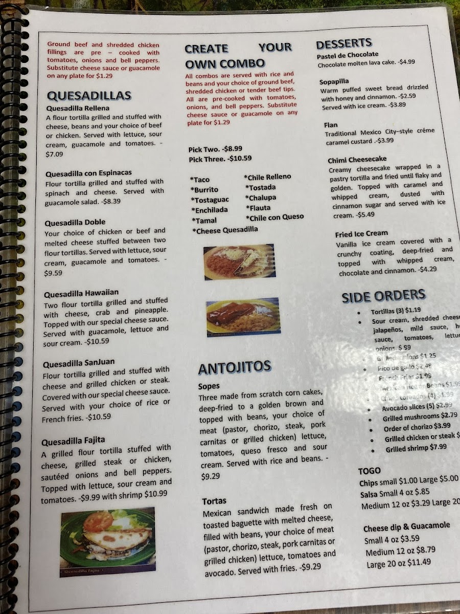 Menu San Juaneros Mexican Restaurant-5