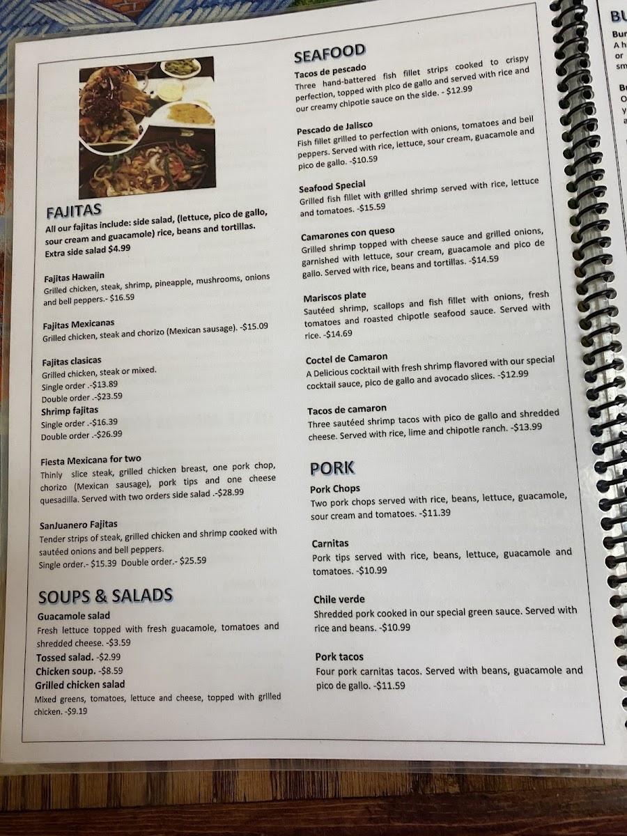 Menu San Juaneros Mexican Restaurant-9